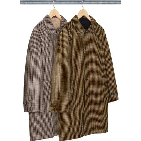 Supreme Reversible Houndstooth Overcoat - $798.00