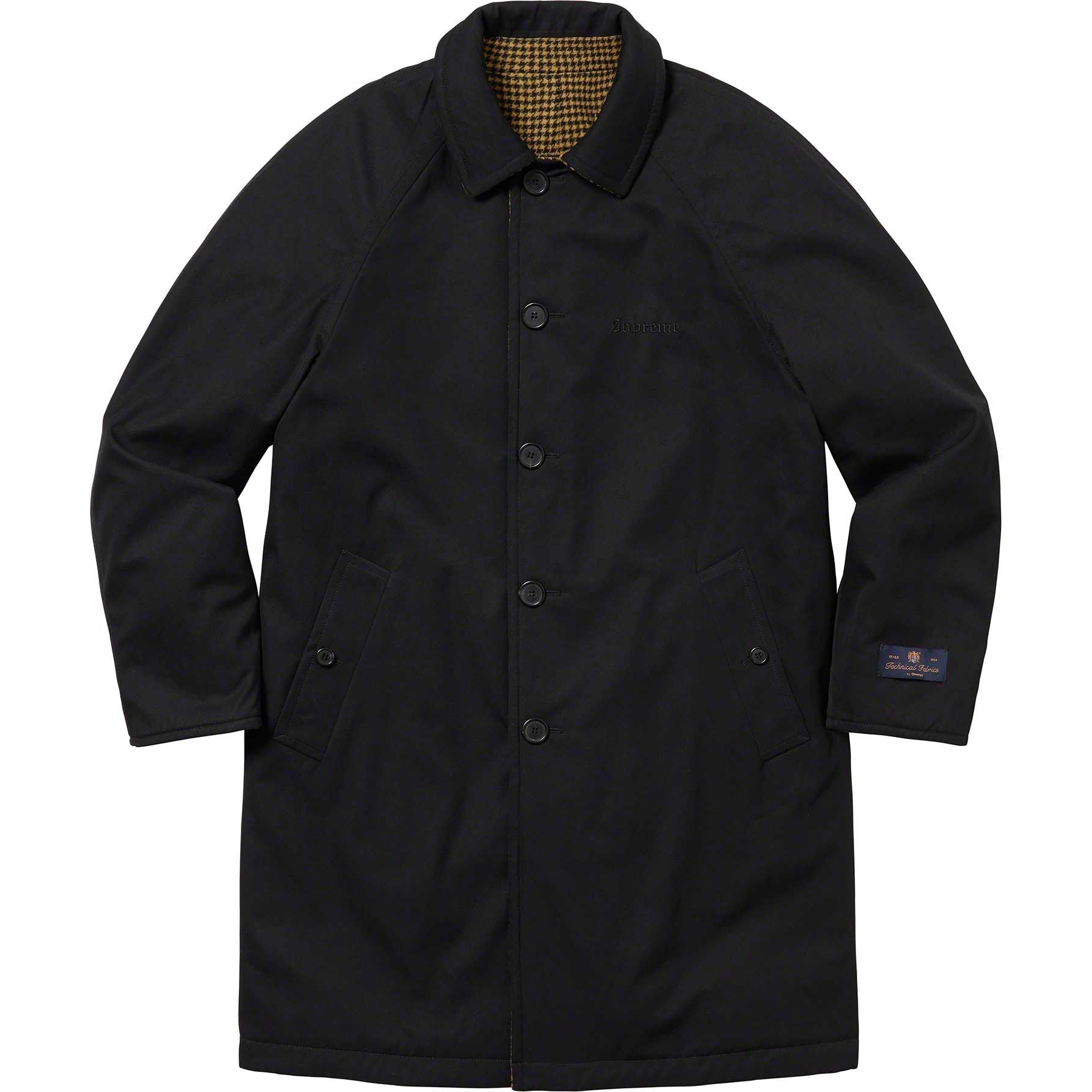 Supreme Reversible Houndstooth Overcoat (FW23) - $798