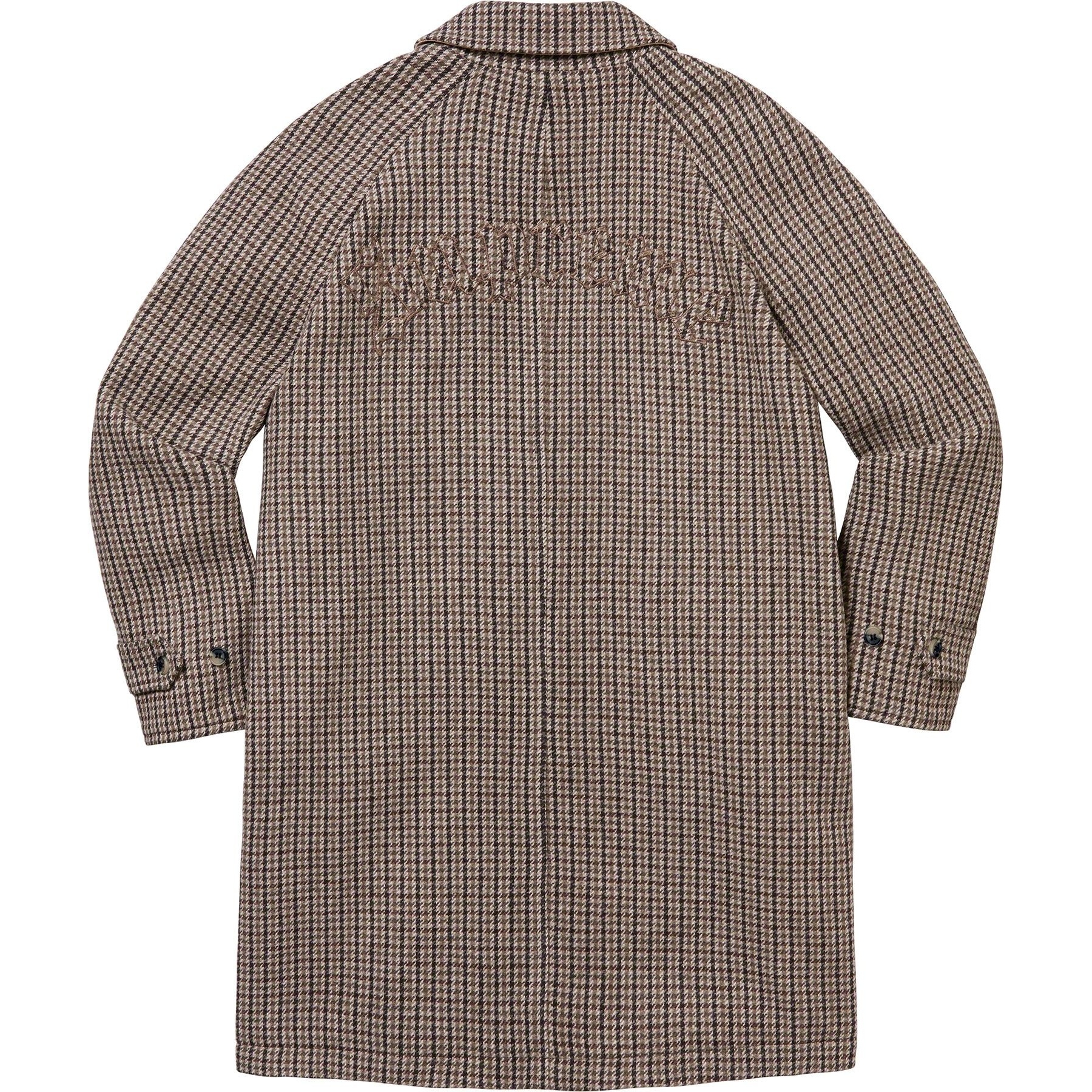 Supreme Reversible Houndstooth Overcoat (FW23) - $798