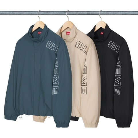 Spellout Embroidered Track Jacket - Supreme