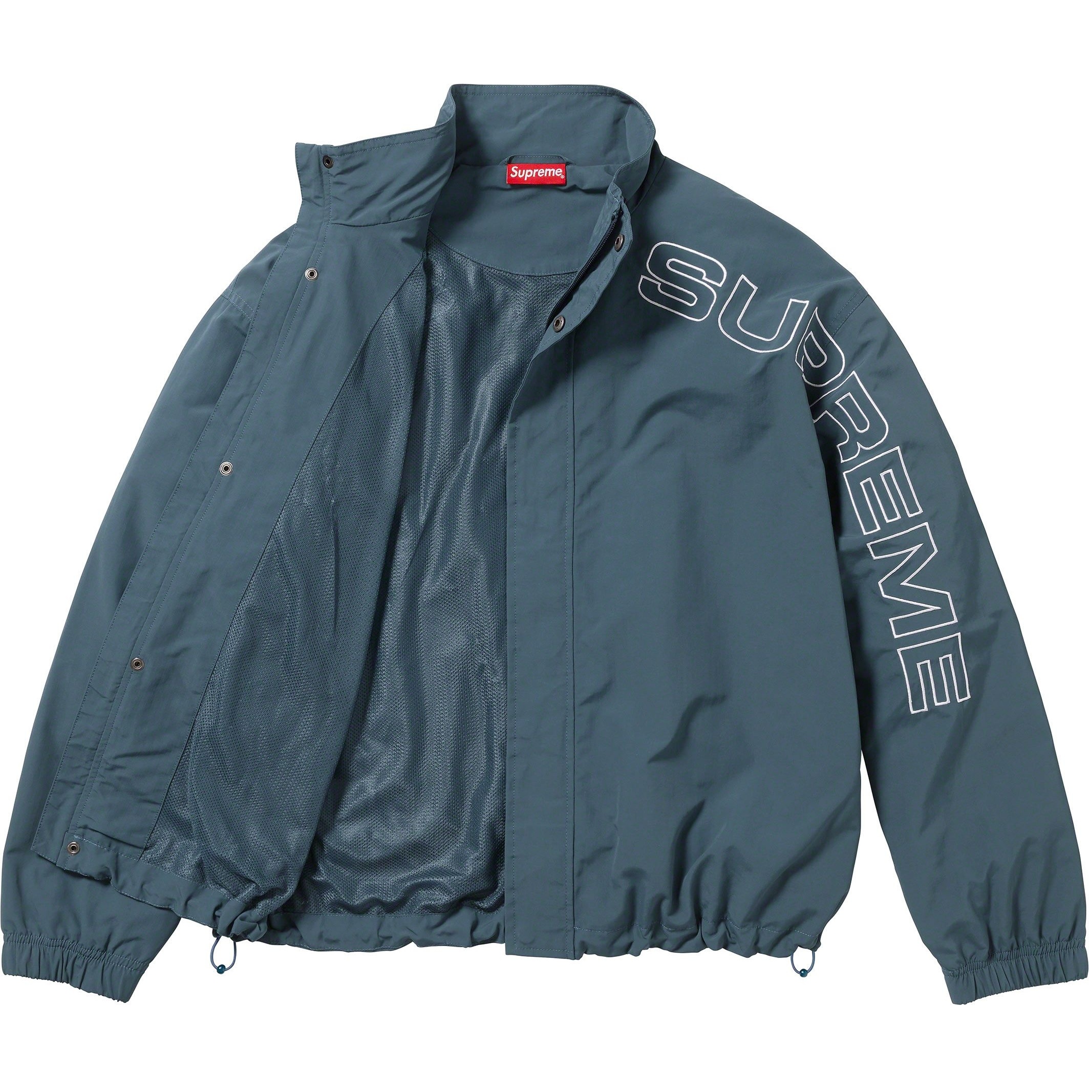 Supreme Spellout Embroidered Track Jacket (FW23) - $168