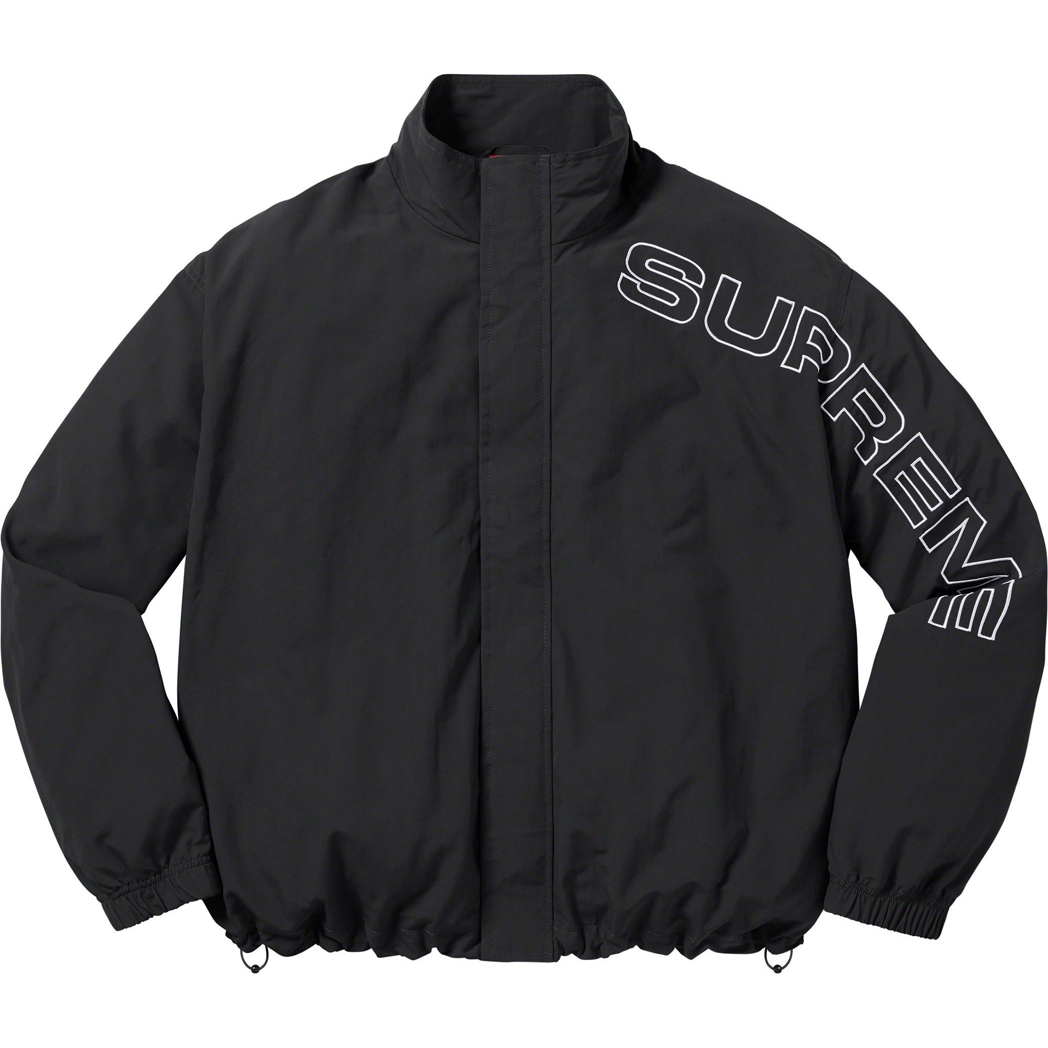 Supreme Spellout Embroidered Track Jacket (FW23) - $168