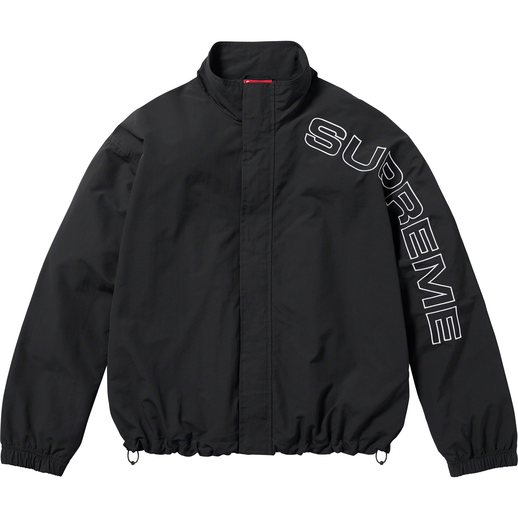 Supreme Spellout Embroidered Track Jacket (FW23) - $168