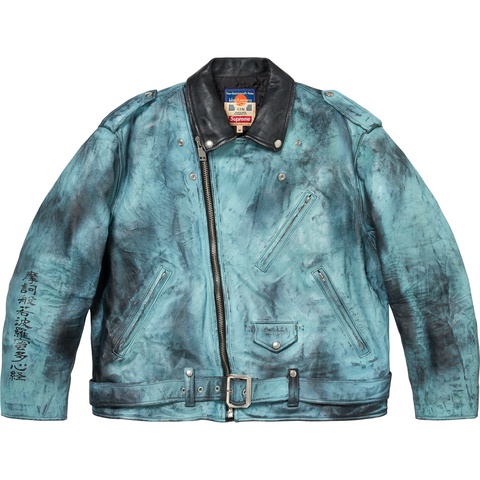 Supreme®/blackmeans Painted Leather Motorcycle Jacket - Supreme