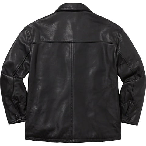 Supreme®/Schott® Leather Car Coat - Supreme