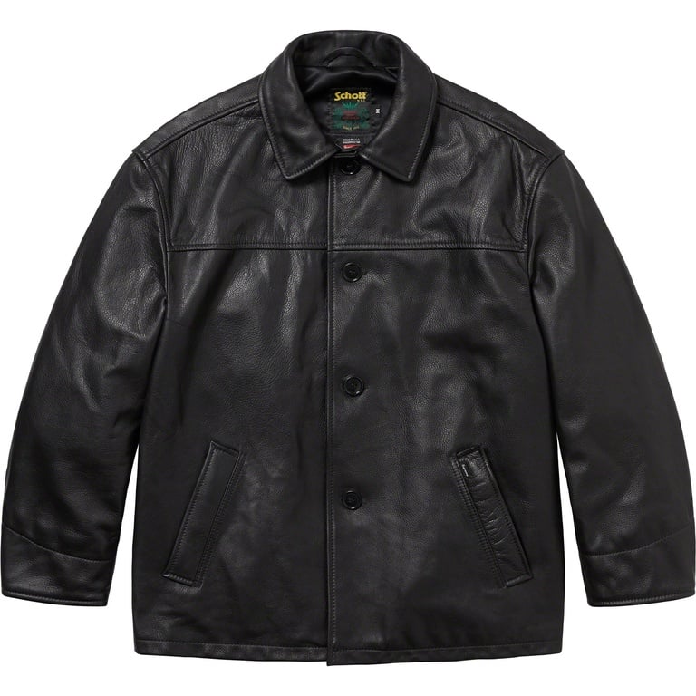 Supreme Supreme®/Schott® Leather Car Coat (spring/summer 2025) - $1098.00