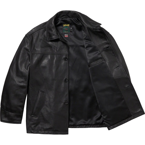 Supreme®/Schott® Leather Car Coat - Supreme