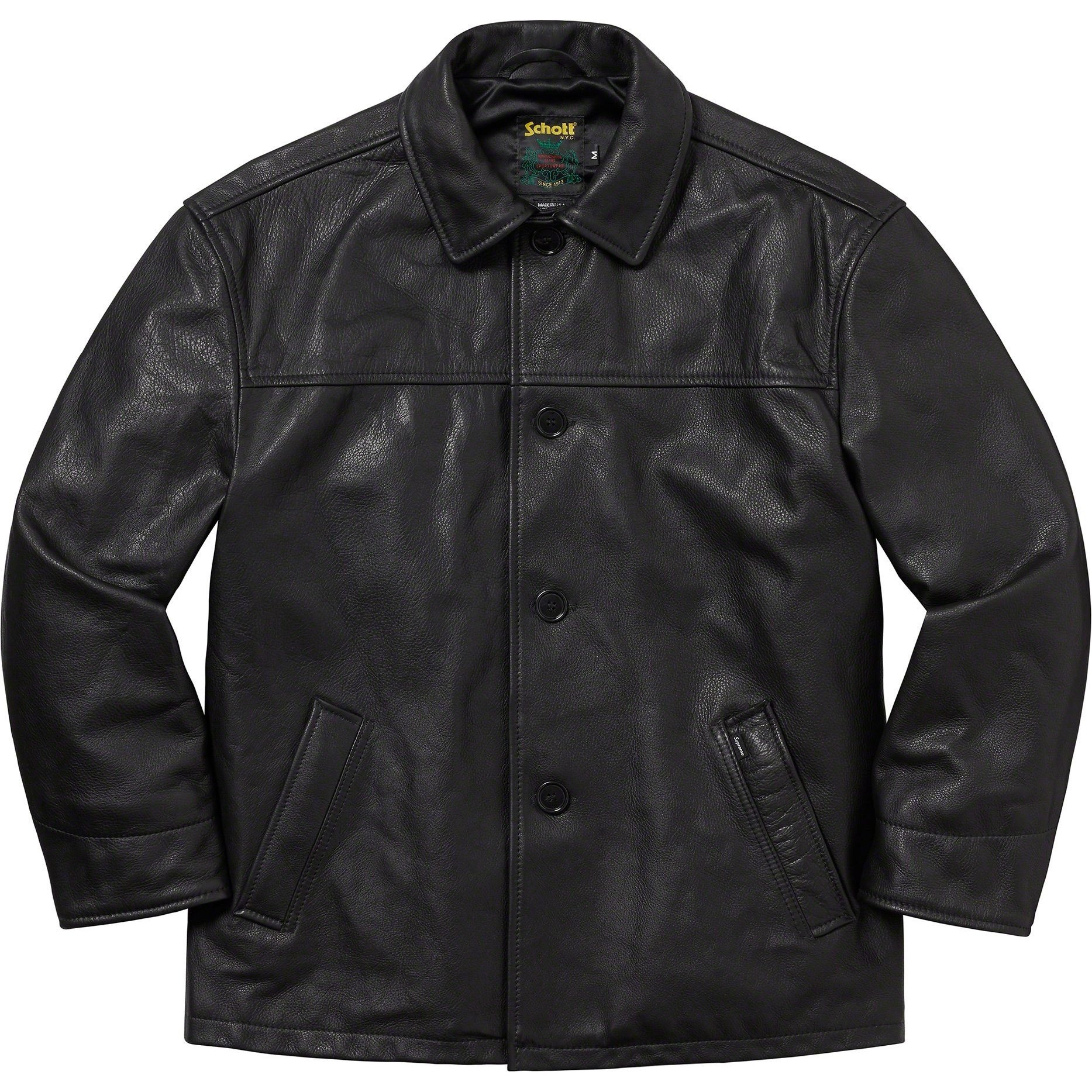 Supreme Supreme Schott Leather Car Coat (FW23) - $898