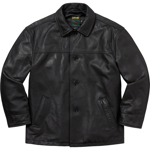 Supreme®/Schott® Leather Car Coat - Supreme