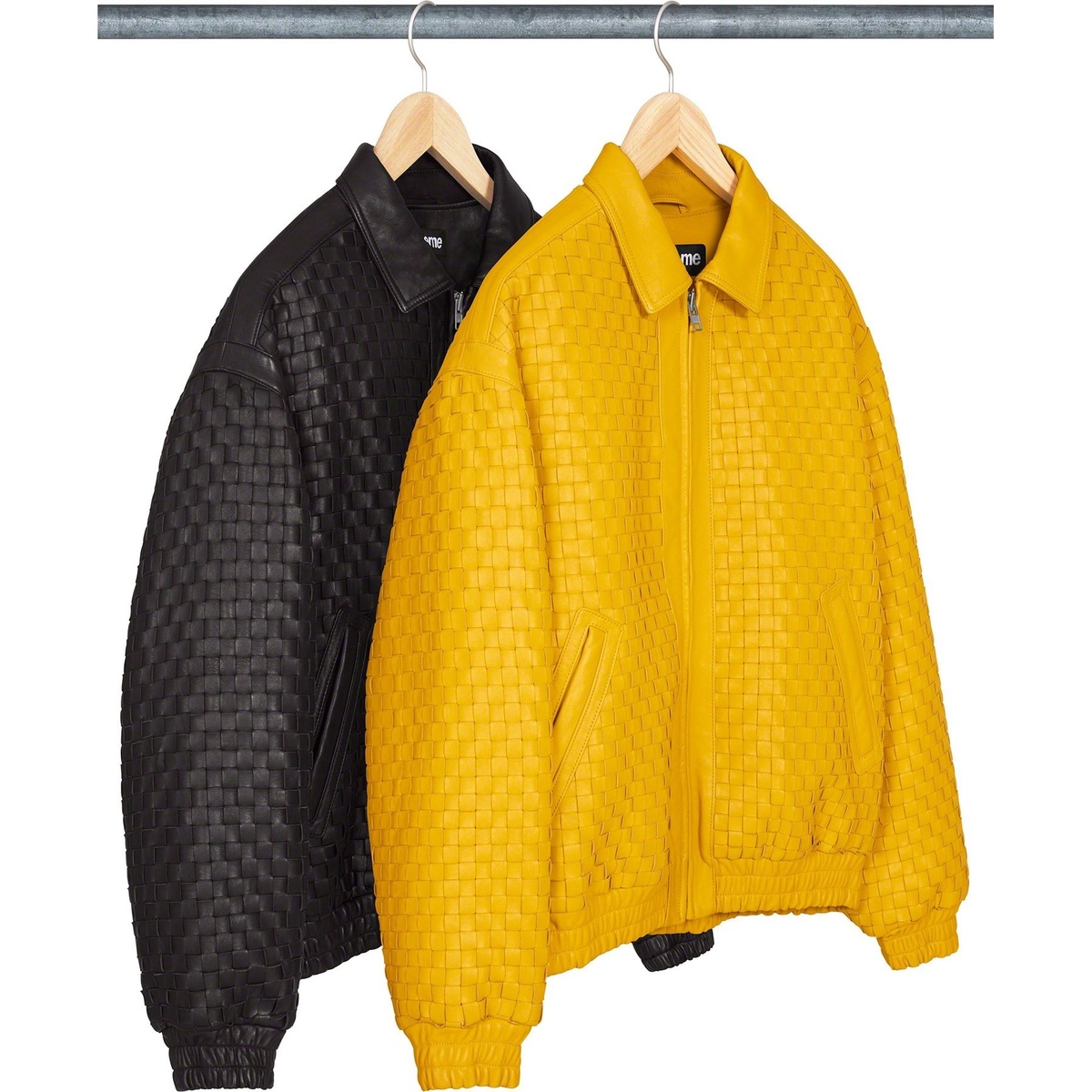 Woven Leather Varsity Jacket - SupremeCommunity