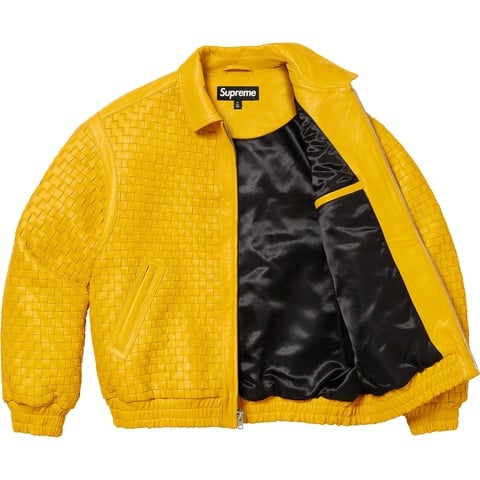 Woven Leather Varsity Jacket - fall/winter 2023 - Supreme