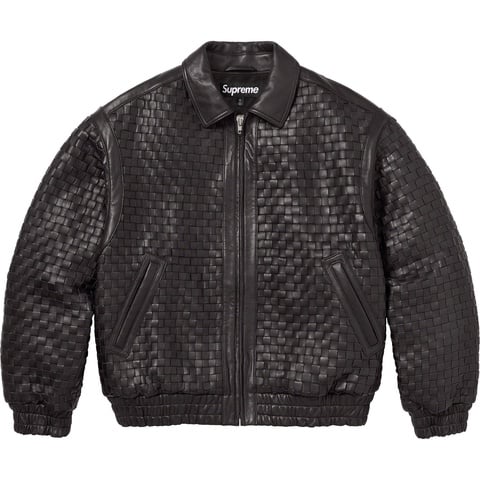 Supreme Woven Leather Varsity Jacket - Colorway