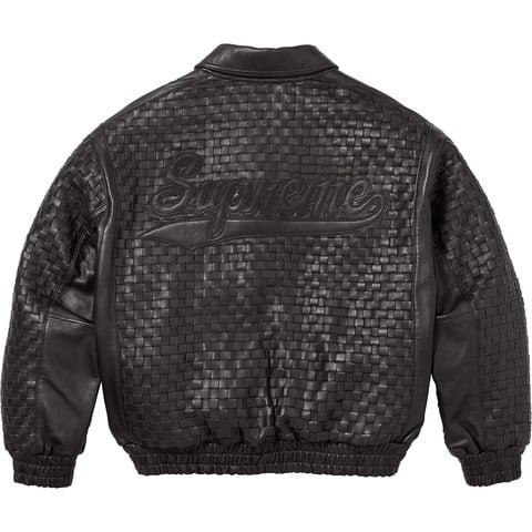 Woven Leather Varsity Jacket - fall/winter 2023 - Supreme