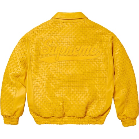 Woven Leather Varsity Jacket - fall/winter 2023 - Supreme