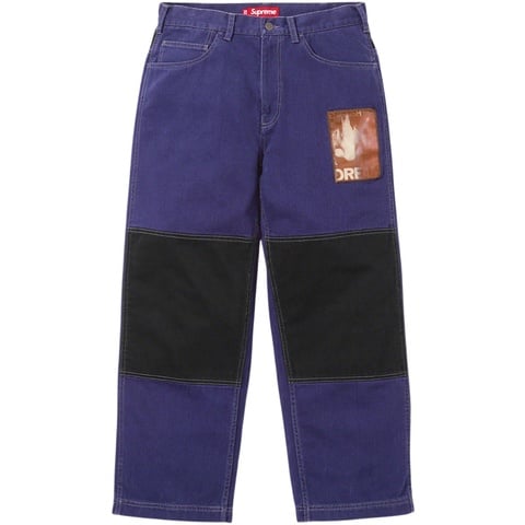 Dream English Kid Twill Panel Pant - Supreme
