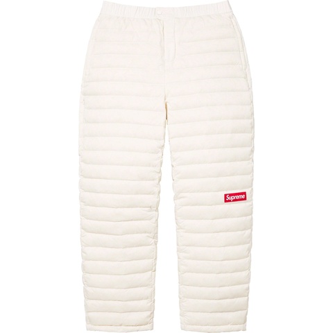 パンツ Supreme Micro Down Pant #8 White/XL Micro Down Pant - fall/winter 2023 - Supreme