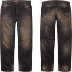 Supreme Distressed Loose Fit Selvedge Jean (FW23)