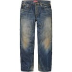 Supreme Distressed Loose Fit Selvedge Jean (FW23)
