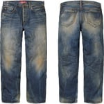 Supreme Distressed Loose Fit Selvedge Jean (FW23)