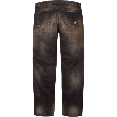 Distressed Loose Fit Selvedge Jean - Supreme