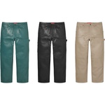 パンツ Leather Double Knee Painter Pant 36 BLK Supreme Leather Double Knee Painter Pant Black Men's - FW23 - US
