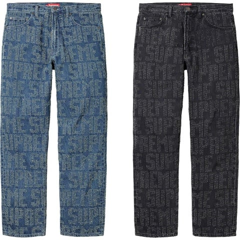 Distressed Loose Fit Selvedge Jean - Supreme