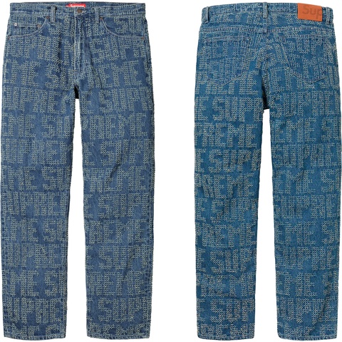 Supreme Needle Punch Regular Jean - Colorway