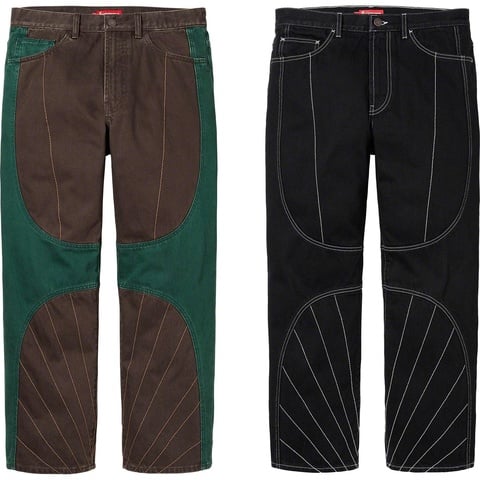 Radial Embroidered Loose Fit Jean - Supreme