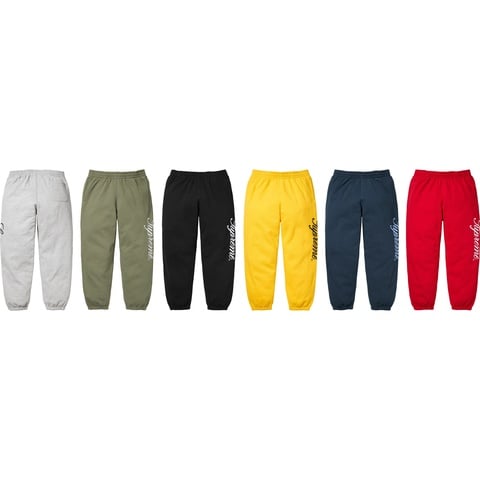 Supreme Raised Script Sweatpant - $148.00