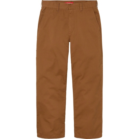 【極美品】supreme work pants brown Work Pant - fall/winter 2023 - Supreme