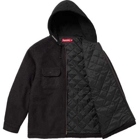 Fleece Zip Up Hooded Shirt - fall/winter 2023 - Supreme