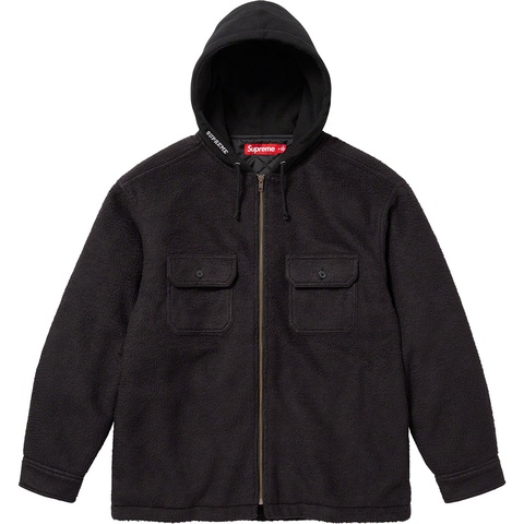 Fleece Zip Up Hooded Shirt - fall/winter 2023 - Supreme