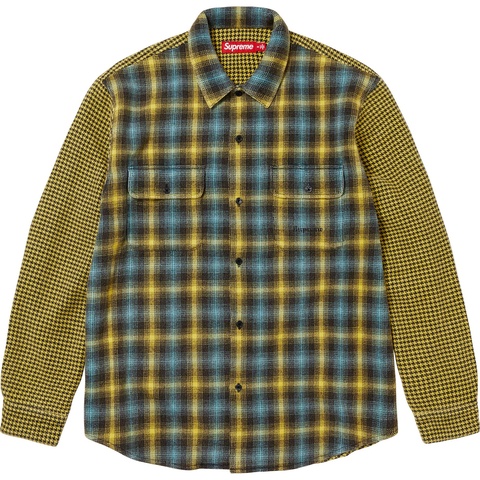 トップス supreme Houndstooth Plaid Flannel Shirt Houndstooth Plaid Flannel Shirt - fall/winter 2023 - Supreme