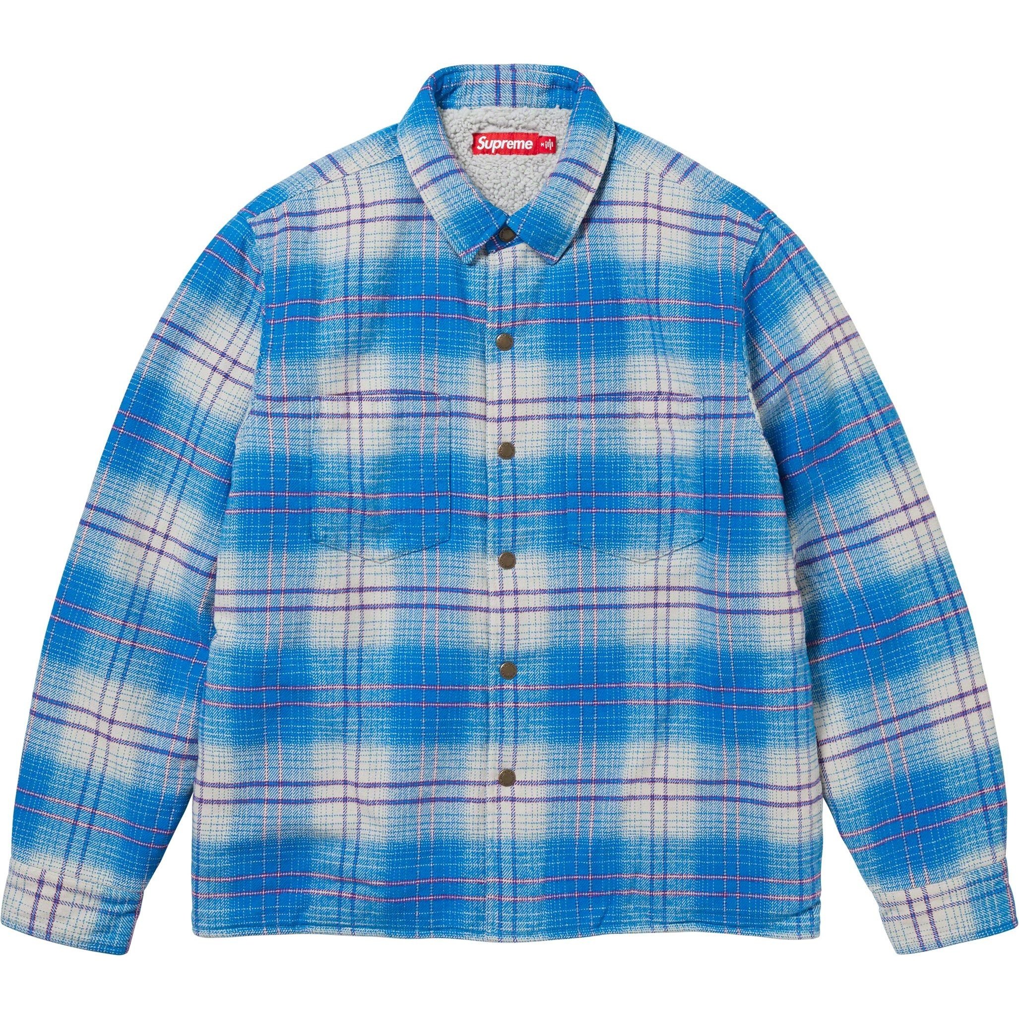 Supreme Lined Flannel Snap Shirt (FW23) - $148