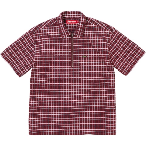 Supreme Plaid Corduroy Half Zip S/S Shirt - Colorway
