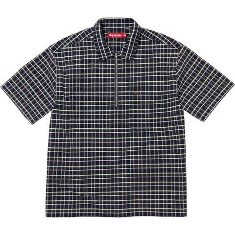 Supreme Plaid Corduroy Half Zip S/S Shirt - Colorway