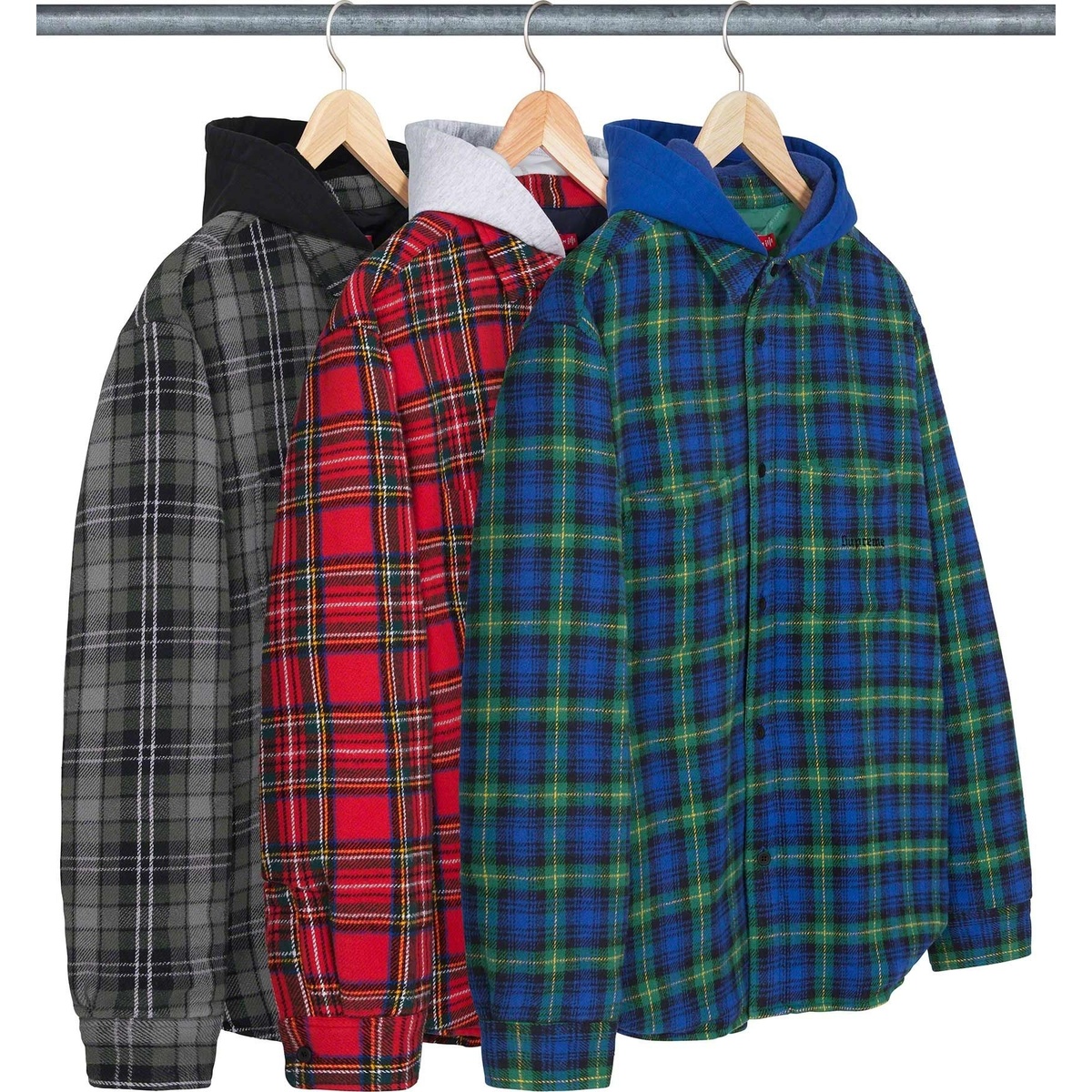 Tartan Flannel Hooded Shirt - SupremeCommunity