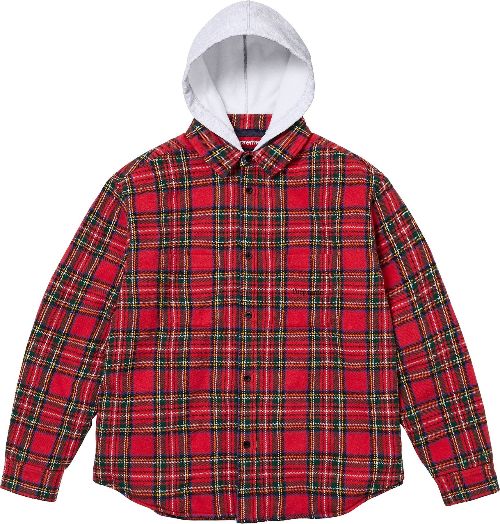 トップス supreme Tartan Flannel Hooded Shirt Supreme Tartan Flannel Hooded Shirt (FW23) - $148