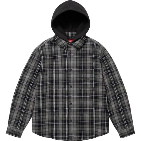 Tartan Flannel Hooded Shirt - fall/winter 2023 - Supreme