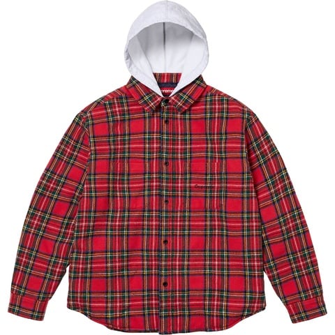 Tartan Flannel Hooded Shirt - fall/winter 2023 - Supreme