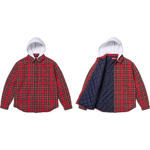 Tartan Flannel Hooded Shirt - fall/winter 2023 - Supreme