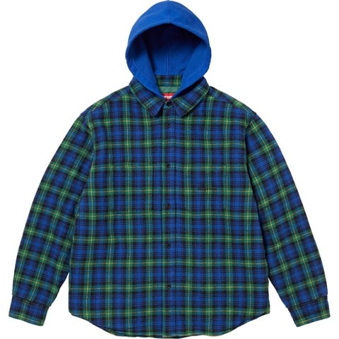 Supreme Tartan Flannel Hooded Shirt - Colorway