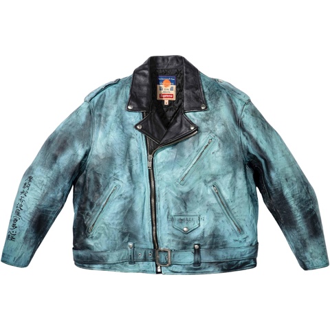 ジャケット・アウター Supreme Blackmeans Painted Leather jack Supreme®/blackmeans Painted Leather Motorcycle Jacket | Supreme 23fw