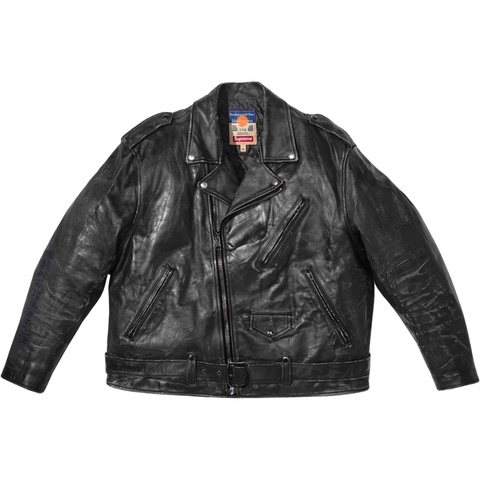 Supreme Supreme®/blackmeans Painted Leather Motorcycle Jacket - Colorway