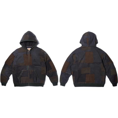 Supreme Supreme®/blackmeans Patchwork Zip Up Hooded Sweater - $498.00