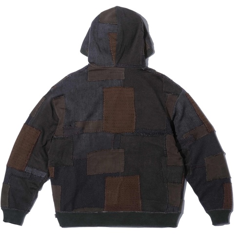 Supreme®/blackmeans Patchwork Zip Up Hooded Sweater - Supreme