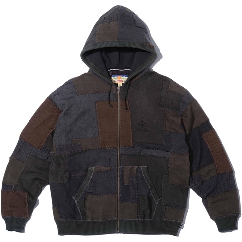Supreme Supreme®/blackmeans Patchwork Zip Up Hooded Sweater - Colorway