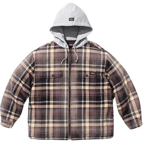 Supreme Supreme®/Dickies® Plaid Hooded Zip Up Shirt - Colorway
