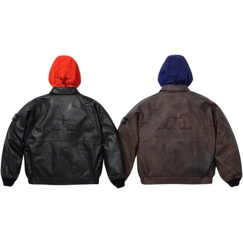 Supreme®/Stone Island® Leather Bomber Jacket - Supreme Supreme®/Stone Island® Leather Bomber Jacket - Supreme
