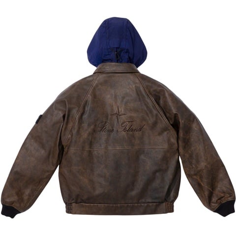 Supreme Supreme®/Stone Island® Leather Bomber Jacket - Colorway